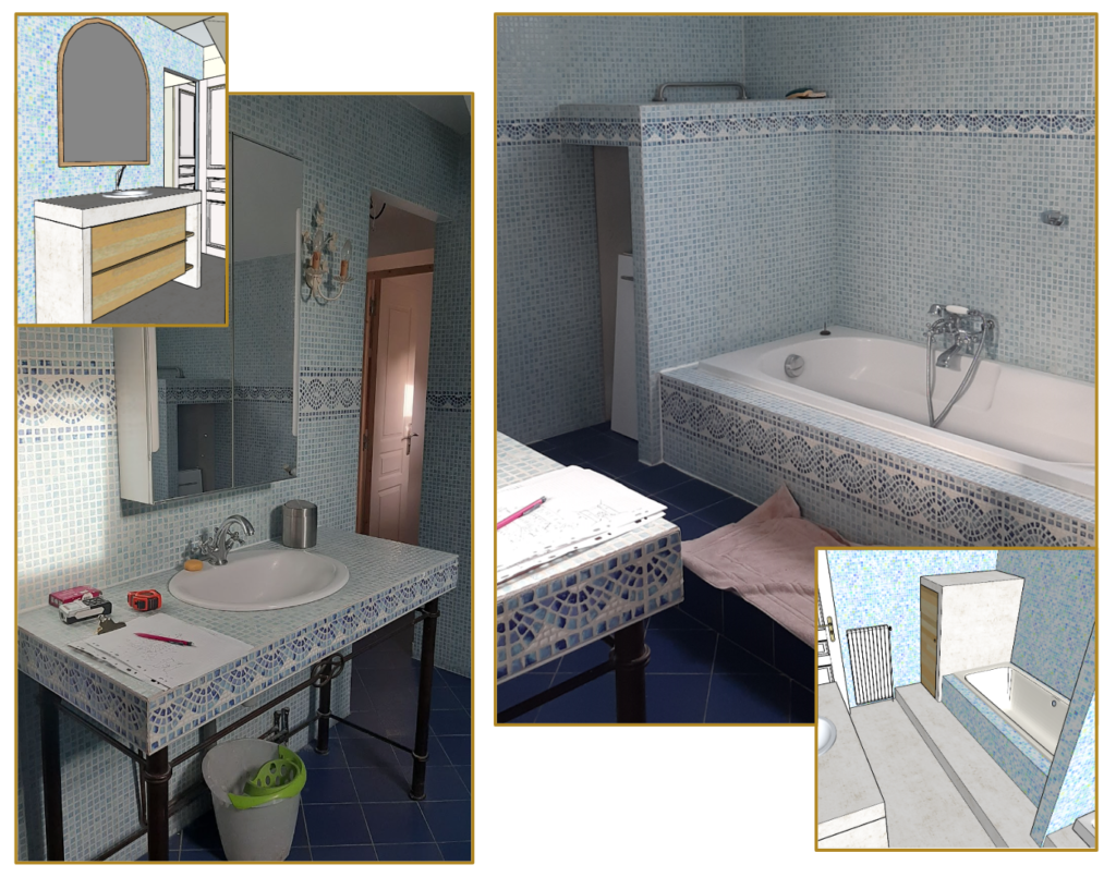 La salle de bain: avant